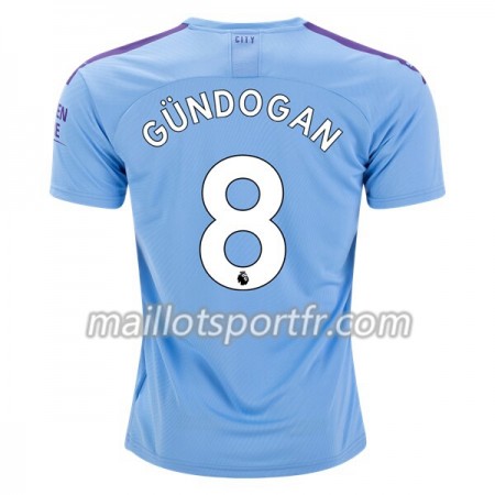 Maillot de Foot Manchester City Gundogan 8 Domicile 2019/20